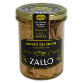 ZALLO, LOMOS DE BONITO DEL NORTE COST. EN ACEITE DE OLIVA T420