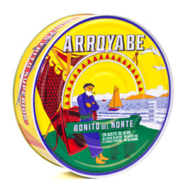 ARROYABE, BONITO DEL NORTE EN ACEITE DE OLIVA LATA PANDERETA RO1800