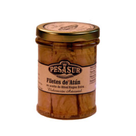 PESASUR, FILETES DE ATUN EN ACEITE DE OLIVA TARRO FACIL VACIADO 200GR